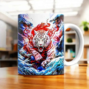 Mug Tigre Blanc illustré à la main en Anjou