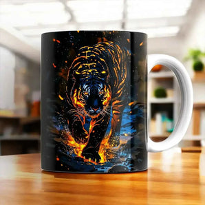 Mug Tigre Lave illustré à la main en Anjou