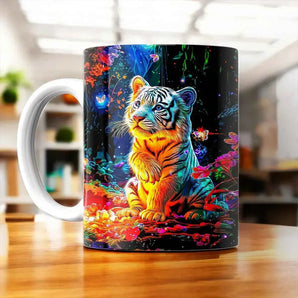Tasse Tigreau illustrée à la main en Anjou