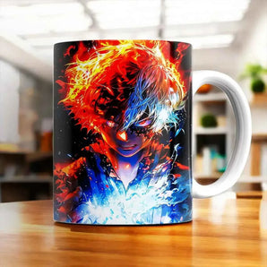 Mug Shoto Todoroki illustré à la main en Anjou