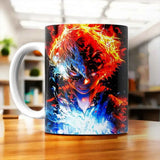 Tasse Shoto Todoroki illustrée à la main en Anjou