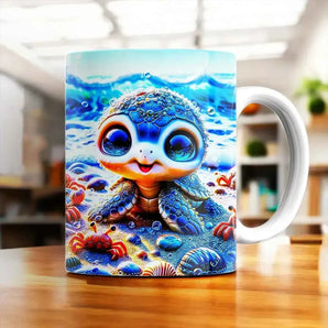 Mug Tortue illustré à la main en Anjou