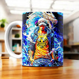 Mug Trafalgar Law One Piece illustré à la main en Anjou