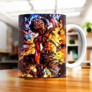 Mug Usopp inspiré de One Piece illustré à la main en Anjou