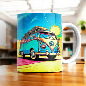 Mug Combi Volkswagen illustré à la main en Anjou