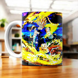 Mug Vegeta Dragon Ball Z illustré à la main en Anjou