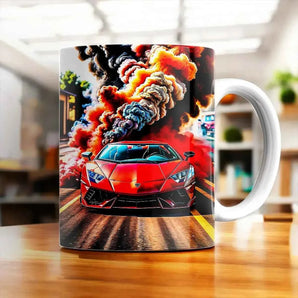 Mug Lamborghini illustré à la main en Anjou