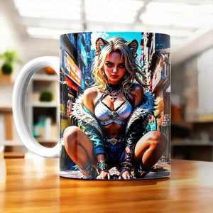 Tasse Xilonen Genshin Impact illustrée à la main en Anjou
