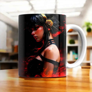 Mug Yor Briar Spy x Family illustré à la main en Anjou
