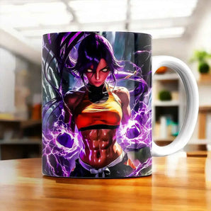 Mug Yoruichi Bleach illustré à la main en Anjou