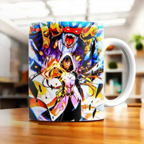 Mug Zhongli Genshin Impact illustré à la main en Anjou