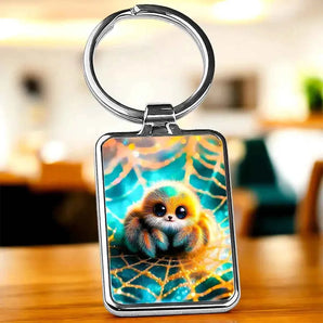 Porte Clé Araignée illustré à la main en Anjou