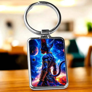 Porte Clé Beerus Dragon Ball illustré à la main en Anjou