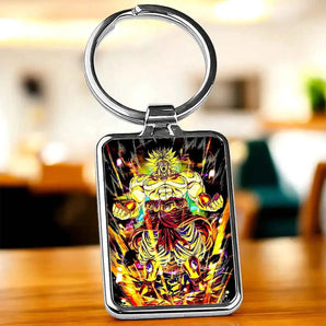 Porte-Clé Broly Dragon Ball illustré à la main en Anjou