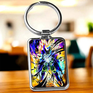 Porte-clé Cell Dragon Ball illustré à la main en Anjou