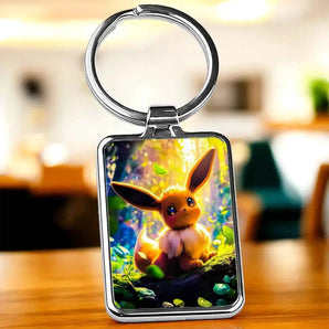 Porte Clé Evoli Pokémon illustré à la main en Anjou