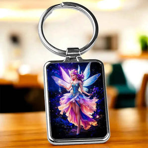 Porte Clé Fée illustré à la main en Anjou