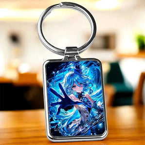 Porte-clé Furina Genshin Impact illustré à la main en Anjou