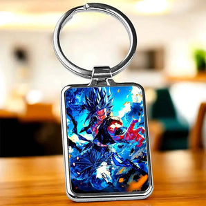 Porte-clé Gogeta Blue illustré à la main en Anjou