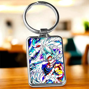 Porte Clé Goku Ultra Instinct Dragon Ball illustré à la main en Anjou