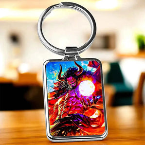 Porte-clé Kaido One Piece illustré à la main en Anjou