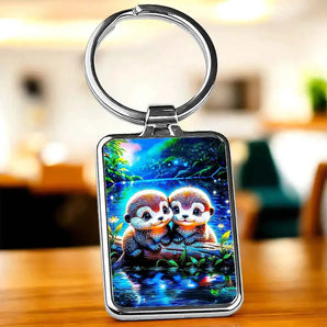 Porte Clé Loutre illustré à la main en Anjou