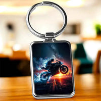 Porte Clé Moto Noire