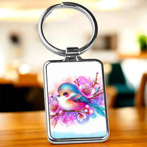 Porte Clé Oiseau Dessin illustré à la main en Anjou