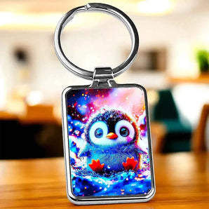 Porte-Clé Pingouin illustré à la main en Anjou