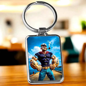 Porte-clé Popeye illustré à la main en Anjou