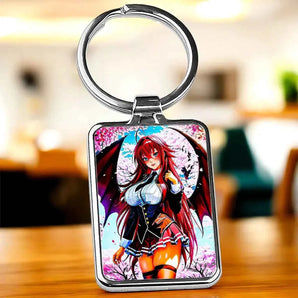 Porte Clé Rias Gremory High School DxD illustré à la main en Anjou