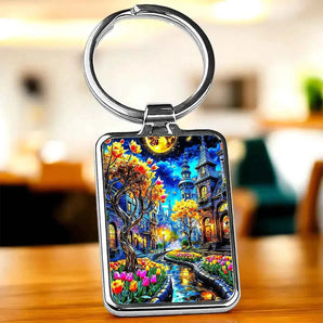 Porte Clé Tulipe illustré à la main en Anjou