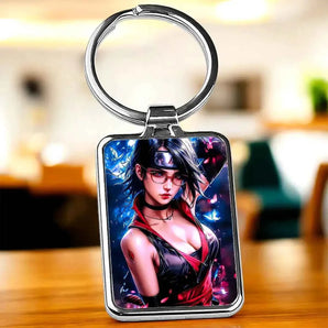 Porte-clé Sarada illustré à la main en Anjou