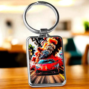 Porte Clé Lamborghini illustré à la main en Anjou