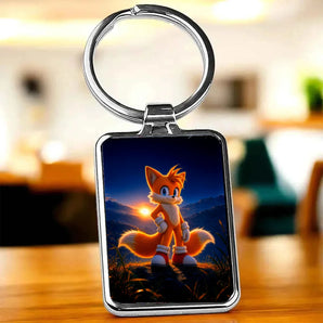 Porte-Clé Tails illustré à la main en Anjou