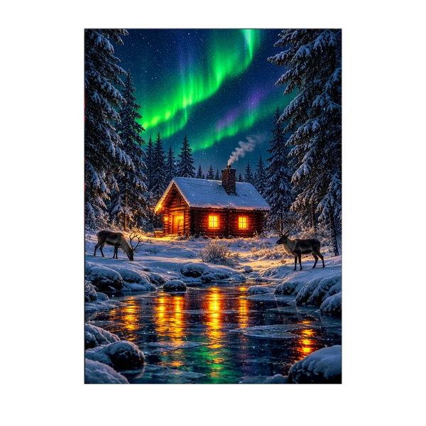 Tableau Hiver – 10x15 cm