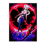 Poster Arlecchino Genshin Impact illustré à la main en Anjou