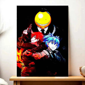 Tableau Assassination Classroom illustré à la main en Anjou