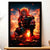 Cadre Noir Bakugo My Hero Academia illustré à la main en Anjou