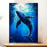Tableau Baleine illustré à la main en Anjou
