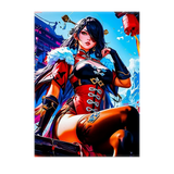 Poster Beidou Genshin Impact illustré à la main en Anjou