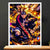 Cadre Blanc Boruto Uzumaki Naruto illustré à la main en Anjou