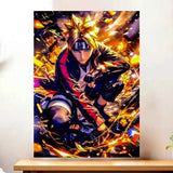 Affiche Boruto Uzumaki Naruto illustré à la main en Anjou