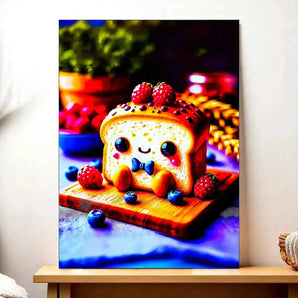 Tableau Toast illustré à la main en Anjou