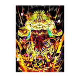 Toile Broly Dragon Ball illustré à la main en Anjou