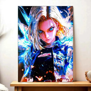 Tableau C18 Dragon Ball illustré à la main en Anjou