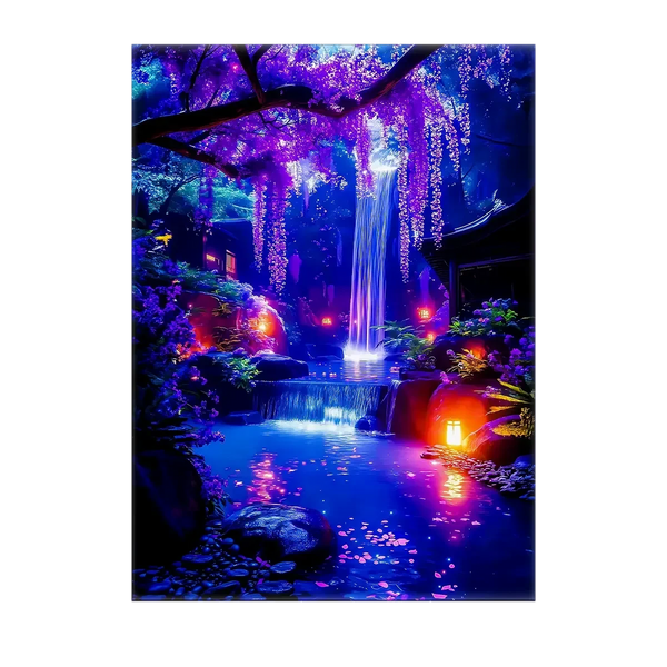 Tableau Cascade Fleur – 10x15 cm