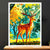 Tableau Cerf Dessin