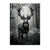 Tableau Cerf Noir et Blanc