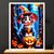 Cadre Blanc Chat Halloween